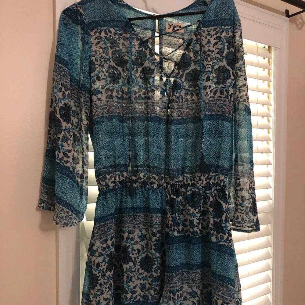 Show me your mumu tillie tie romper Size L